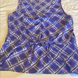 Purple Patterned Women's Top